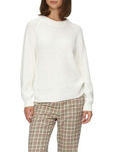 S.Oliver Sweter w kolorze białym rozmiar: 40. Białe swetry oversize s.Oliver, s, bez wzorów, ze splotem, bez ramiączek. Za 105,38 zł.