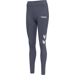 Damskie wysokie legginsy Hummel Legacy. Niebieskie legginsy Hummel, bez wzorów, z podwyższonym stanem. Za 153,00 zł.