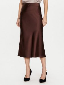 Imperial Spódnica midi GHI5IBA Brązowy Regular Fit. Brązowe spódnice Imperial, m, bez wzorów, z syntetyku, midi. Za 279,99 zł.