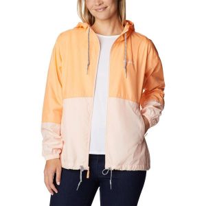 Wiatrówka damska Columbia Flash Forward Windbreaker. Brązowe kurtki Columbia, xs, bez wzorów, z softshellu, bez kaptura. Za 184,11 zł.
