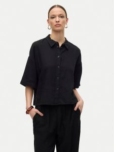 Vero Moda Koszula Linn 10306820 Czarny Relaxed Fit. Czarne koszule Vero Moda, m, bez wzorów, z wiskozy, bez kołnierzyka, bez ramiączek. Za 99,99 zł.