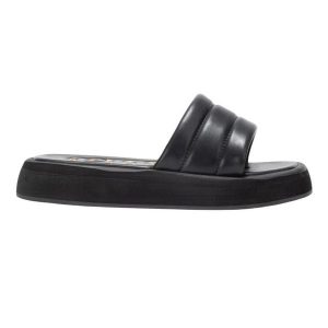 Klapki na basen damskie, S.Duna Lady 25 SDUNLS. Czarne klapki JOMA, bez wzorów, z materiału, bez obcasa. Za 74,99 zł.