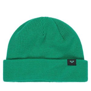 Czapka Roxy. Zielone czapki Roxy, bez wzorów. Za 89,99 zł.