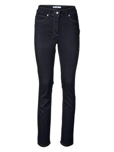 Heine Dżinsy - Skinny fit - w kolorze granatowym rozmiar: W22. Niebieskie jeansy Heine, bez wzorów. Za 69,99 zł.