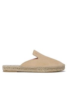 Manebi Espadryle Suede Mules M 1.1 M0 Beżowy. Brązowe espadryle Manebi, bez wzorów, ze skóry, bez obcasa. Za 379,99 zł.
