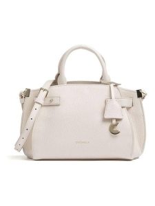 COCCINELLE Skórzana torebka w kolorze kremowym - 32 x 24 x 13 cm rozmiar: onesize. Brązowe torebki klasyczne Coccinelle, bez wzorów, z materiału, przez ramię, bez dodatków. Za 571,03 zł.