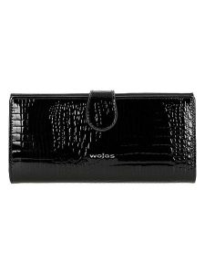 Wojas Skórzany portfel w kolorze czarnym - 19 x 9 x 3 cm rozmiar: onesize. Czarne portfele Wojas, bez wzorów, z materiału. Za 191,88 zł.