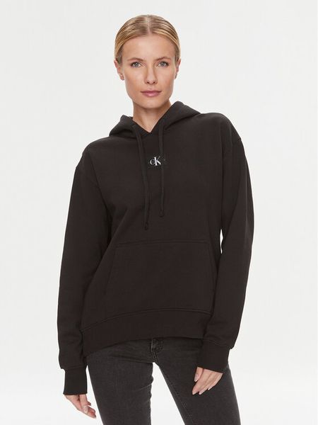 Calvin Klein Jeans Bluza J20J222539 Czarny Oversize. Czarne bluzy Calvin Klein Jeans, xs, bez wzorów, z bawełny, bez kaptura. Za 249,99 zł.