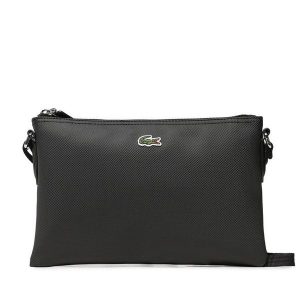 Torebka Lacoste. Czarne torebki klasyczne Lacoste, bez wzorów, bez dodatków. Za 349,99 zł.