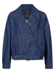 Herrlicher Kurtka dżinsowa "Livana" w kolorze granatowym rozmiar: XL. Niebieskie kurtki Herrlicher, xl, bez wzorów, z bawełny, bez kaptura. Za 217,99 zł.