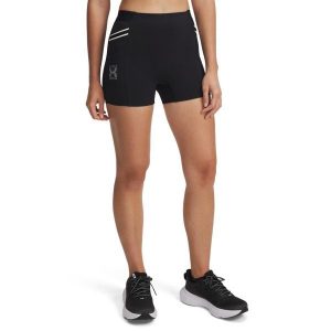 Szorty damskie Under Armour Run 96. Czarne szorty Under Armour, bez wzorów, sportowe. Za 312,50 zł.