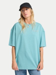 Billabong T-Shirt Reach For Sunshine EBJZT00478 Turkusowy Loose Fit. Niebieskie t-shirty Billabong, xl, bez wzorów, z bawełny, bez kołnierzyka, bez ramiączek. Za 189,99 zł.