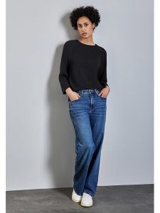 Street One Bluza w kolorze czarnym rozmiar: 44. Czarne bluzy Street One, bez wzorów, bez kaptura. Za 122,96 zł.