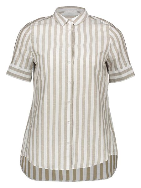 Eterna Koszula - Regular fit - w kolorze biało-beżowym rozmiar: 40. Białe koszule Eterna, bez wzorów, z bawełny, bez kołnierzyka, bez ramiączek. Za 83,03 zł.