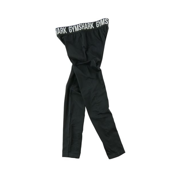 Second life - Legginsy damskie do jogi Gymshark - Jak nowy. Czarne legginsy Gymshark, bez wzorów, z materiału. Za 106,46 zł.