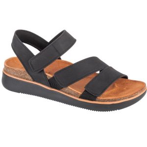 Sandały damskie, Lifted Comfort. Czarne buty trekkingowe Skechers, bez zapięcia. Za 229,99 zł.