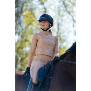 Legginsy summer beżowe Equus Brand. Brązowe legginsy EQUUS BRAND, bez wzorów. Za 199,99 zł.