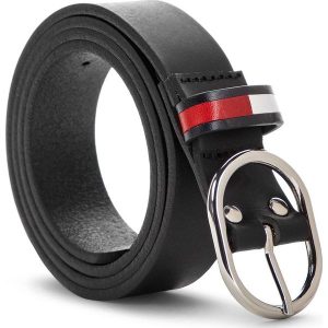 Pasek Damski TOMMY JEANS - Tjw Flag Inlay Belt AW0AW05894 002. Paski marki Tommy Jeans. W wyprzedaży za 149,00 zł.