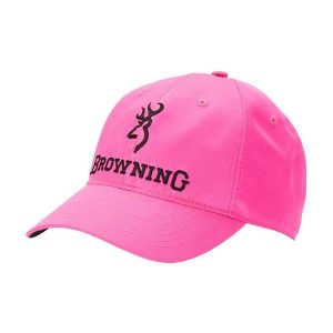 Czapka z daszkiem Browning Pink Blaze. Czerwone czapki BROWNING, bez wzorów, sportowe. Za 142,50 zł.