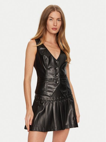 Guess Kamizelka New Fatima W4BH88 WF8P0 Czarny Slim Fit. Czarne kamizelki Guess, xs, z aplikacjami, z syntetyku, bez kołnierzyka, bez ramiączek, bez kaptura. Za 239,99 zł.