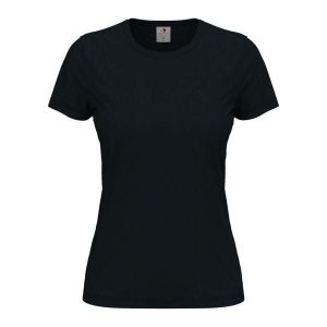 Damska Klasyczna Koszulka O Dopasowanym Kroju. Niebieskie bluzki STEDMAN, bez wzorów, klasyczne, bez kołnierzyka, bez ramiączek. Za 38,99 zł.