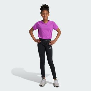 Legginsy TECHFIT. Białe legginsy ADIDAS, bez wzorów, z materiału. Za 149,00 zł.