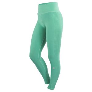 Legginsy damskie bezszwowe. Niebieskie legginsy GUGGEN MOUNTAIN, bez wzorów, z elastanu. W wyprzedaży za 197,76 zł.