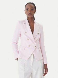 Rinascimento Marynarka CFC0128639003 Różowy Regular Fit. Czerwone marynarki i żakiety Rinascimento, xs, bez wzorów, z syntetyku. Za 572,99 zł.