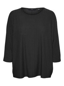 Vero Moda Koszulka w kolorze czarnym rozmiar: XS. Czarne bluzki Vero Moda, xs, bez wzorów, bez kołnierzyka, bez ramiączek. Za 37,30 zł.