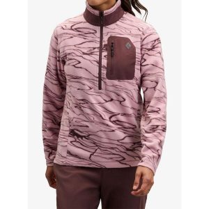 Bluza wspinaczkowa damska Black Diamond Lightweight HZ Poly Fleece. Czerwone bluzy Black Diamond, bez wzorów, bez kaptura. Za 346,49 zł.