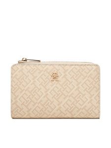 Tommy Hilfiger Portfel Th Icon Bifold Wallet Monoplay AW0AW18594 Beżowy. Brązowe portfele TOMMY HILFIGER, bez wzorów, ze skóry. Za 329,99 zł.
