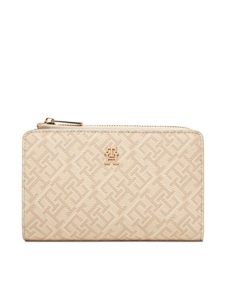 Tommy Hilfiger Portfel Th Icon Bifold Wallet Monoplay AW0AW18594 Beżowy. Brązowe portfele TOMMY HILFIGER, bez wzorów, ze skóry. Za 329,99 zł.