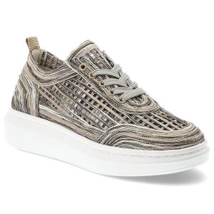 Półbuty damskie Artiker, cholewka ze skóry naturalnej ażurowa struktura wzorzyste wykończenie sznurowany fason, szare, 58C0525. Szare półbuty ARTIKER, w ażurowe wzory, ze skóry, bez obcasa, bez zapięcia. Za 269,00 zł.