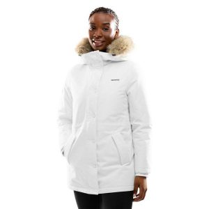 Damska ocieplana parka Lifestyle Siroko Abisko. Białe kurtki SIROKO, na zimę, m, bez wzorów, bez kaptura. Za 550,00 zł.