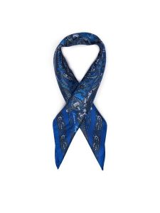 LAUREN RALPH LAUREN Chusta jedwabna Paisley Sandwashed 454P09786001 Niebieski. Niebieskie apaszki i chusty Lauren Ralph Lauren, bez wzorów, z jedwabiu. Za 519,99 zł.