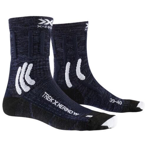 Skarpety damskie trekkingowe X-Socks Trek X Merino 4.0. Białe skarpetki XBIONIC, bez wzorów, z wełny. W wyprzedaży za 140,00 zł.