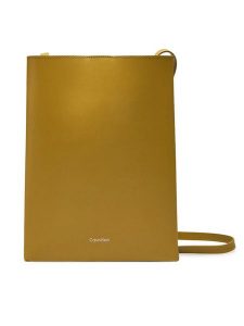 Calvin Klein Torebka Line Ns Crossbody Lth Bag LV04F3005G Zielony. Zielone listonoszki Calvin Klein, bez wzorów, ze skóry, bez dodatków. Za 459,99 zł.