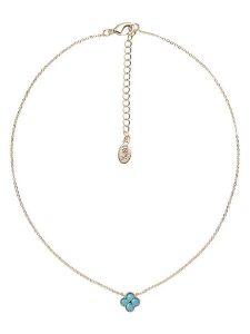 U.S. Polo Assn. Pozłacany naszyjnik z turkusem - dł. 36 cm rozmiar: onesize. Niebieskie naszyjniki U.S. Polo Assn., z turkusem, metalowe. Za 69,99 zł.