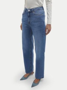 Vero Moda Jeansy Tessa 10308153 Niebieski Wide Leg. Niebieskie jeansy Vero Moda, bez wzorów, z bawełny. Za 159,99 zł.