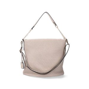 RIEKER H1331-60 beige, torebka damskai. Brązowe torebki klasyczne Rieker, bez wzorów, z lycry, bez dodatków. Za 134,95 zł.