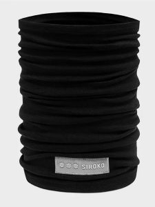 Siroko Szal-koło "SRX Whirlwind" w kolorze czarnym rozmiar: onesize. Czarne szaliki SIROKO, bez wzorów, z materiału. Za 91,99 zł.