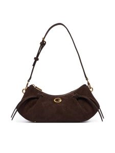Guess Torebka Allegra HWSG22 37180 Brązowy ciemny. Brązowe torebki klasyczne Guess, z aplikacjami, z materiału, bez dodatków. Za 544,99 zł.
