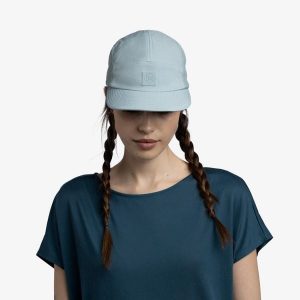 Czapka z daszkiem BUFF 5 PANEL GO CAP SOLID. Niebieskie czapki Buff, bez wzorów, z elastanu. Za 138,98 zł.