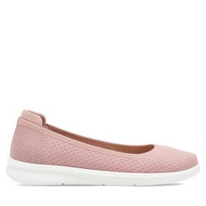 Baleriny Clara Barson. Czerwone balerinki Clara Barson, bez wzorów, bez obcasa, bez zapięcia. Za 79,99 zł.