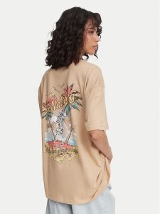 Billabong T-Shirt Take A Break EBJZT00407 Khaki Oversize. Brązowe t-shirty Billabong, m, bez wzorów, z bawełny, bez kołnierzyka, bez ramiączek. Za 179,99 zł.