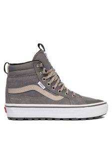 Vans Tenisówki MTE Sk8-Hi Waterproof Insulated VN000DAQ1MG1 Szary. Szare trampki Vans, bez wzorów, z materiału, bez zapięcia. Za 529,99 zł.