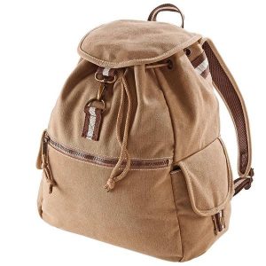 Plecak Vintage Canvas 18 Litrów. Brązowe plecaki QUADRA. Za 141,99 zł.