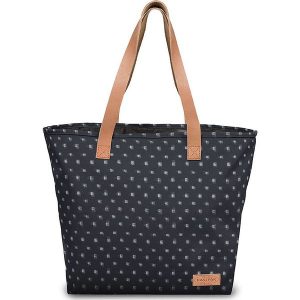 Torebka "Flask" w kolorze czarnym - 33 x 34 x 14 cm - 18 l. Czarne torebki klasyczne marki Eastpak, bez wzorów, z materiału. W wyprzedaży za 120,95 zł.