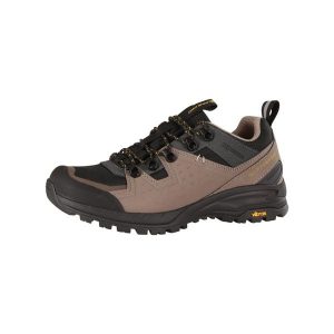 Buty trekkingowe niskie unisex Alpine Pro Omere Vibram. Brązowe buty trekkingowe Alpine Pro, przed kostkę, bez zapięcia. W wyprzedaży za 399,00 zł.