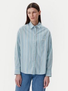 Napapijri Koszula G-Nice NP0A4IFO Błękitny Loose Fit. Niebieskie koszule Napapijri, xs, bez wzorów, z bawełny, bez kołnierzyka, bez ramiączek. Za 379,99 zł.